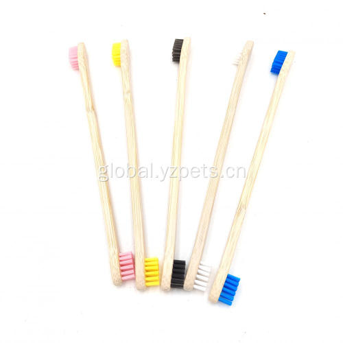 Pet Brush Double Headed Bamboo Toothbrush Manufactory